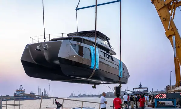 26.8m Sunreef SUE ROSSO Launches as ULTIMA 88 Power Catamaran — source image