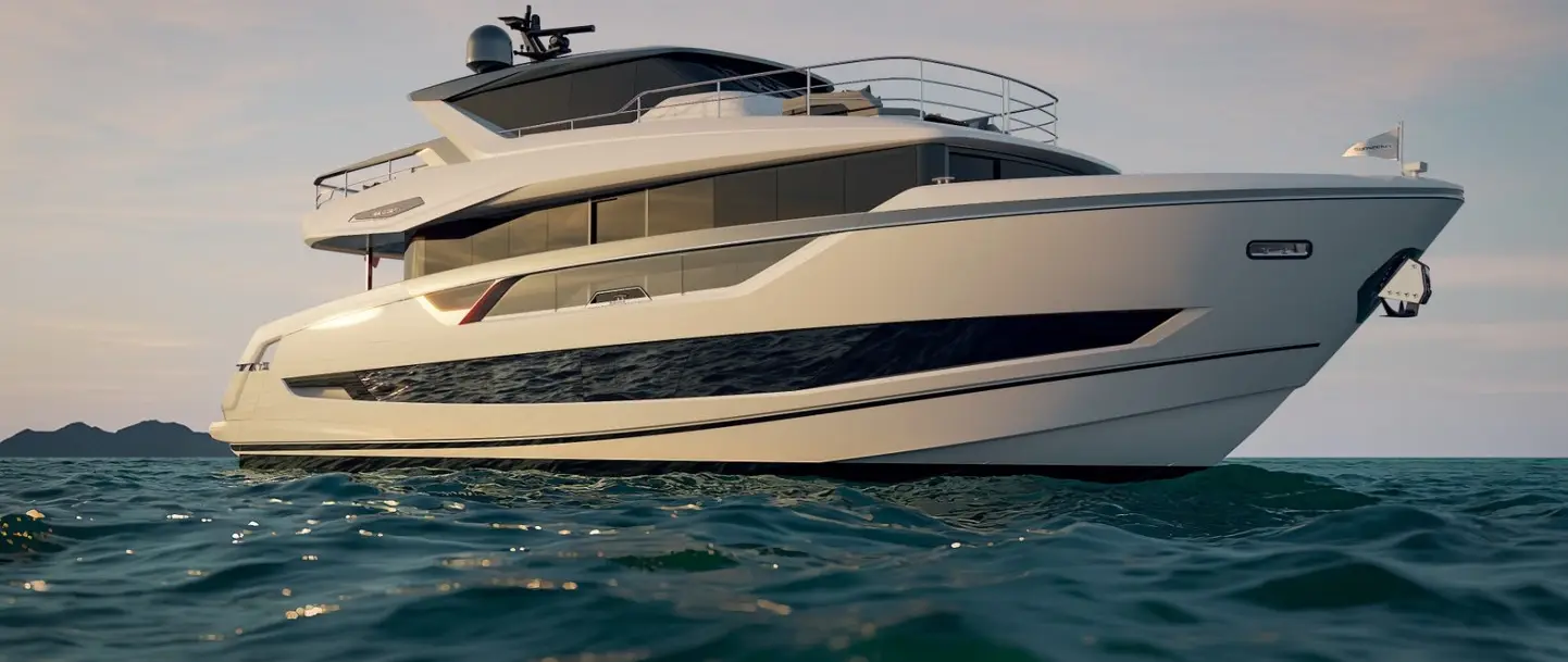 Sunseeker Introduces 26m 86 Ocean Enclosed With Protected Upper Sky Lounge — source image