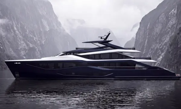 Sunseeker 45M Superyacht — official rendering