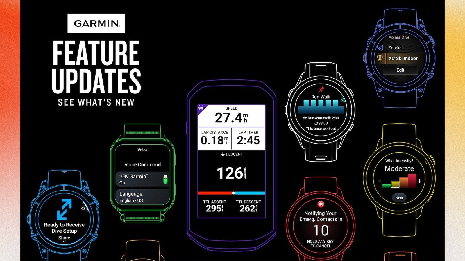 Garmin official September 2026 smartwatch update image — Superyacht Guide