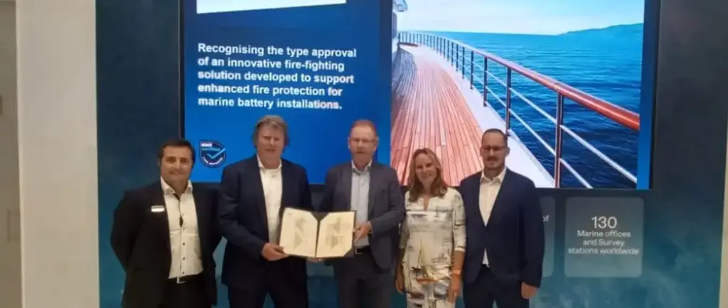 FIFI4MARINE Secures RINA Type Approval for Battery Fire Protection — verified official source image