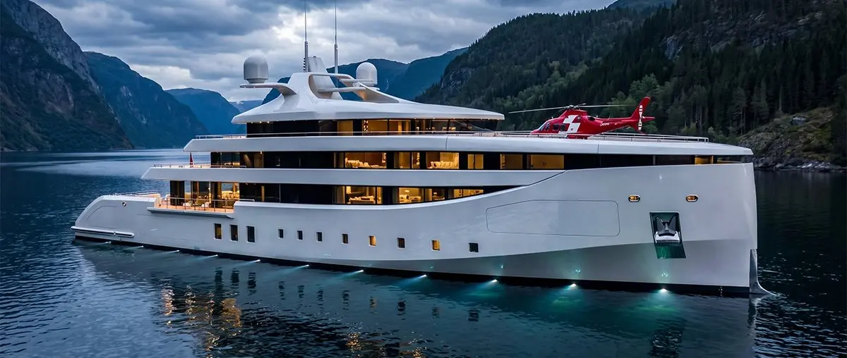 Green Yard Kleven Presents 100m KY100 Polar Expedition Yacht — Green Yard Kleven / official KY100 project rendering, 2026