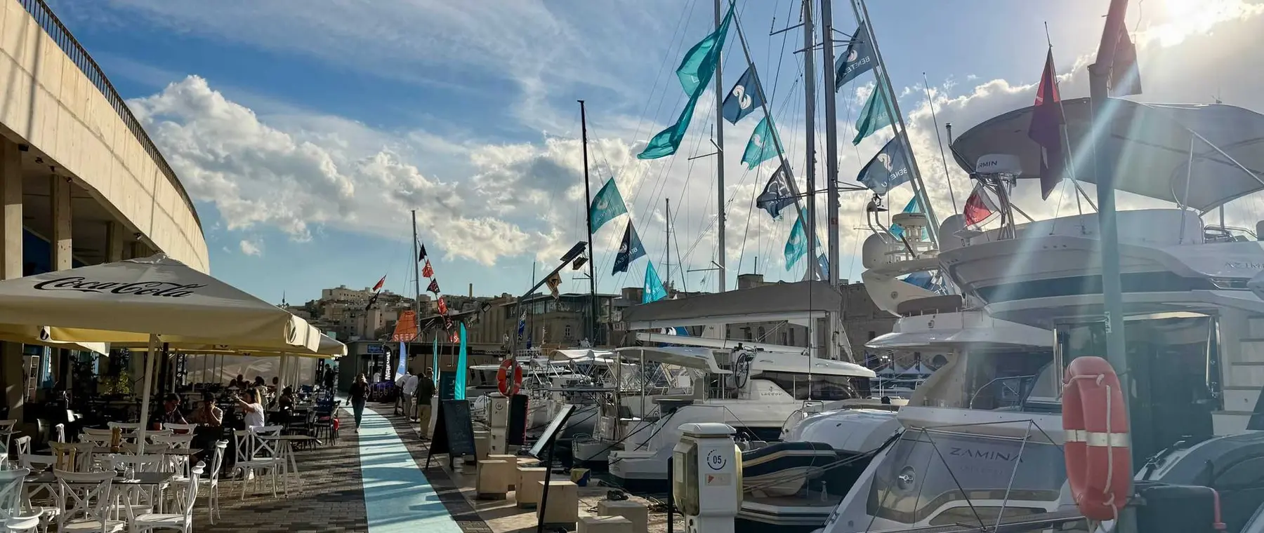 Grand Harbour Marina — official 2026 Malta Boat Show photograph from the marina’s announcement