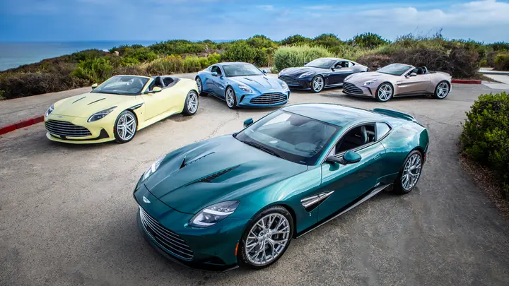 Aston Martin Revives Five Historic Colours in One-Off Heritage Cars — official source image