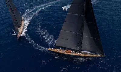 J Class yacht Rainbow racing in 2026