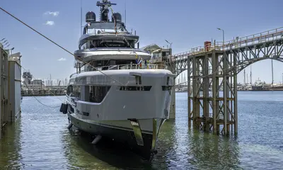 Tankoa TX450 launch in Genoa — Courtesy Tankoa Yachts