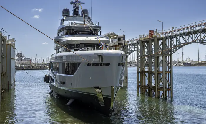 Tankoa TX450 launch in Genoa — Courtesy Tankoa Yachts