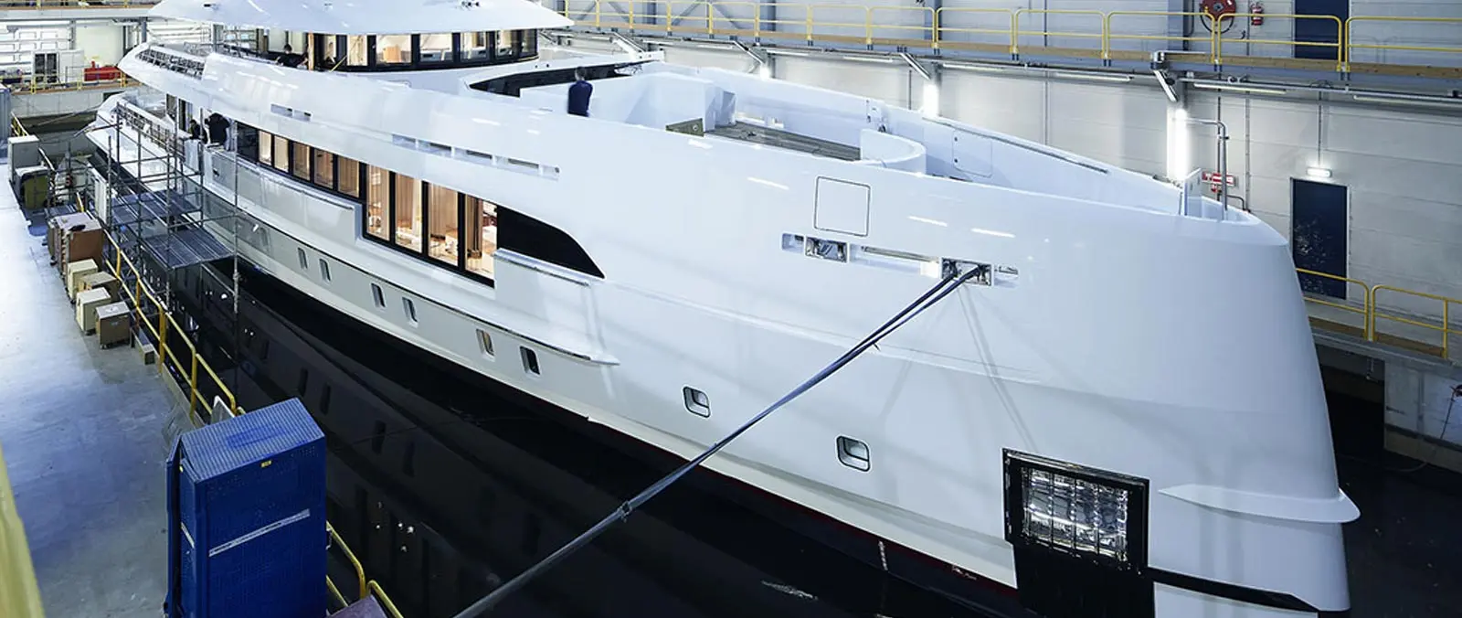 Launch of our second hybrid yacht press image