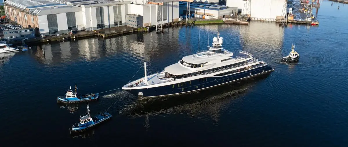 The eighth Amels 242 begins her sea trials press image