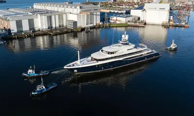 The eighth Amels 242 begins her sea trials press image