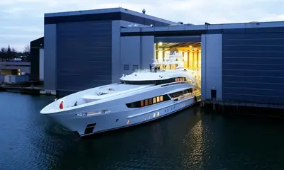 YN 18850 Project Triton, 50-metre Steel Class, first day out! press image