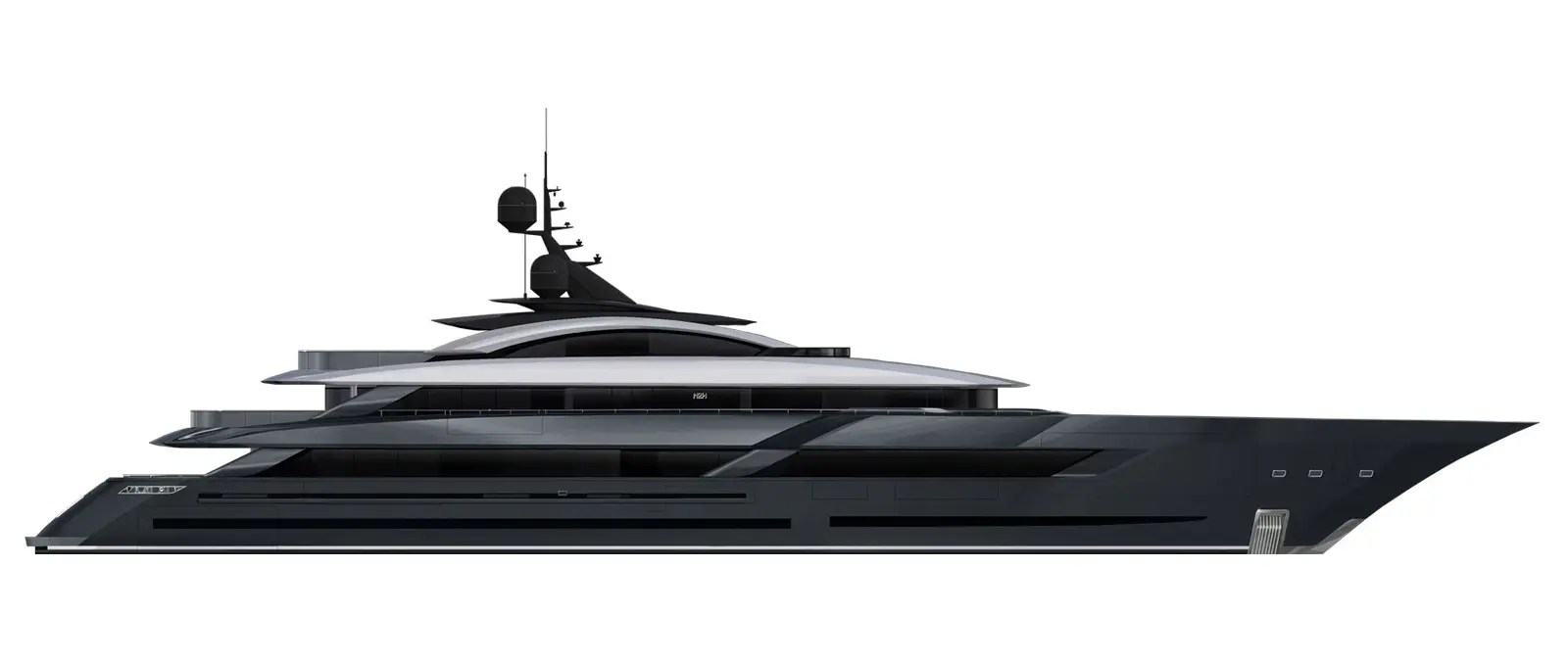 76m Turquoise Project Arrow Combines Hybrid Power With 1,930 GT — official source image