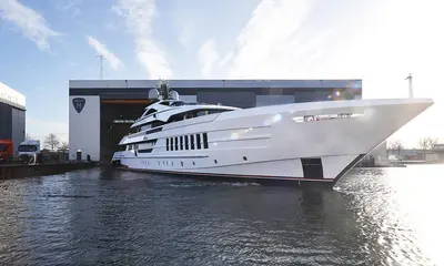 Welcome Vida, our latest yacht in the 55m Steel class press image