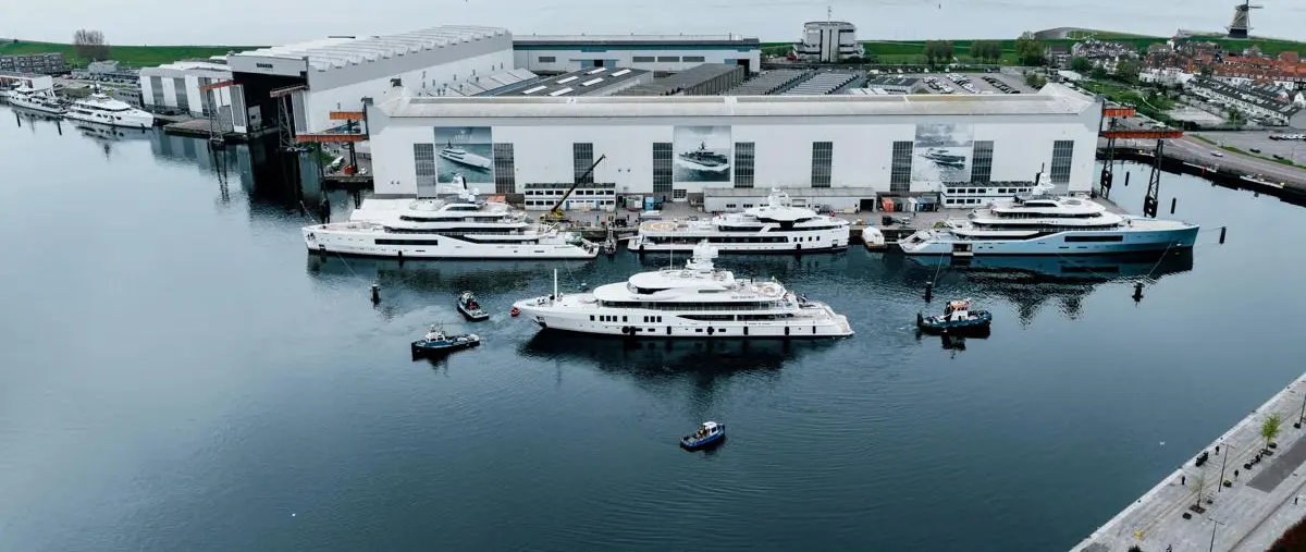 Welcome Home: Amels 242 SYNTHESIS Emerges from Refit press image