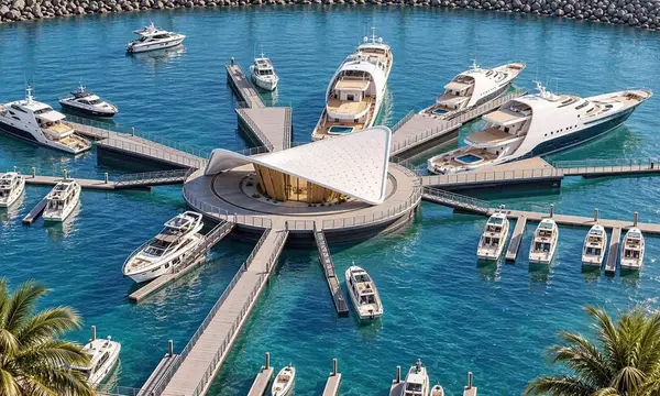 Wynn Reveals 98-Berth UAE Marina for Superyachts Up to 85 Metres — source image