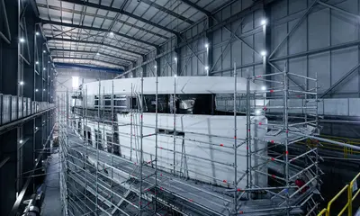 Xplorer 6002 under construction - official Damen Yachting image