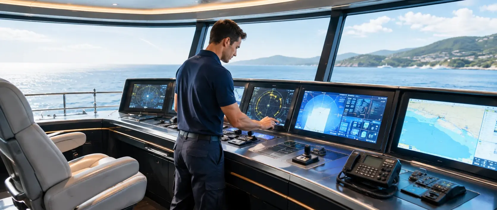 Yacht Electronics, AV and IT — Modern Superyacht Bridge